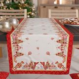 PETTI Artigiani Italiani - Kersttafelloper, kerstloper, keukenloper 140 x 40 cm, elegante kerstloper, Circus, 100% Made in Itay