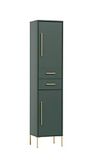 Schildmeyer Kent Hoge kast, bosgroen/goud, 40,5 x 33,1 x 184,3 cm