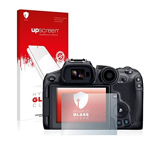 upscreen Hybride Beschermfolie Screenprotector compatibel met Canon EOS R7 - Beschermglas 9H hardheid, antikras, anti-vingerafdruk