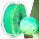 PETG filament, 1,75 mm, 1 kg, translucent, with rainbow colours