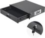 Steren 2U Racklade - Serverkast Schuiflade - Afsluitbaar Met Slot - Zwart