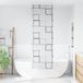 Maison Exclusive - Rideau de douche avec caisse intégrée, dimensions 80x240 cm, largeur du tissu : 76 cm