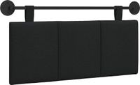vidaXL Hangend Hoofdbord Zwart Stof