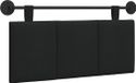 vidaXL Hangend Hoofdbord Zwart Stof