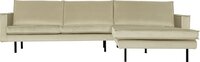BePureHome Rodeo Chaise Longue Rechts - Groen - 85x300x86 cm - Polyester - Industrieel