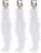 Bellatio Decorations Koopman International 3x Witte folieslingers fijn 180 cm
