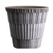 Bergs Potter Cache-pot Atlas raw avec soucoupe Gris, Ø14 cm