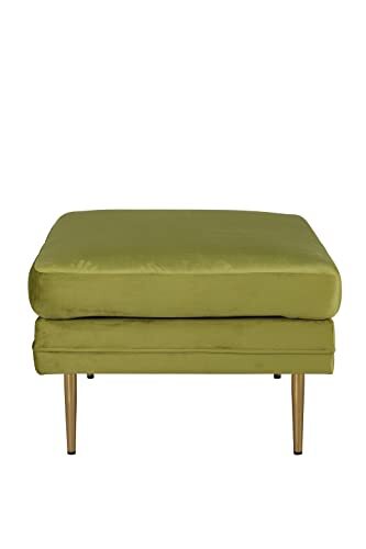 Venture Home 15550-894 Boom Ottoman, 100% polyester fluweel, messing, groen