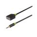 König KNA22100E02 - Audio adapter - 3.5 mm male/female - 0.2 m - antraciet