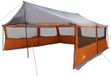 vidaXL Familietent met dak Grijs en Oranje 600 x 400 x 268 cm
