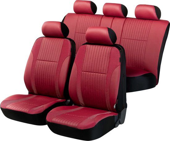 Auto stoelbeschermer Medway met Zipper ZIPP-IT Deluxe Autostoelhoes - Rood - Universeel
