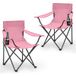 SUNULA Chaise de camping pliable, chaise de pêche, ultra légère, chaise pliante de camping, chaise pliante (2 pièces), avec porte-gobelet, avec sac de transport, jusqu'à max. 100 kg