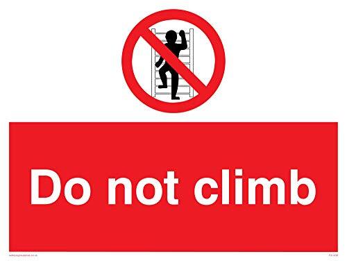 Viking Signs Viking Signs PA1438-A3L-AC "Do Not Climb" Sign, Aluminium Composite, 300 mm H x 400 mm W