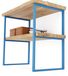 LAMO MANUFAKTUR Support pour plan de travail de salle de bains 40x80 cm bleu