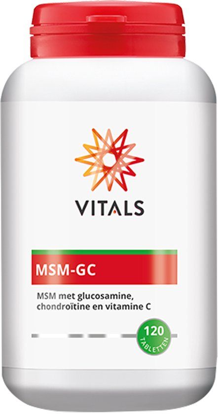 Vitals MSM-GC - 120 Tabletten - OptiMSM® - glucosamine - chondroïtine - vitamine C