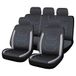 CAR+ SCN012G Stoelhoezen, 12 stuks, zwart