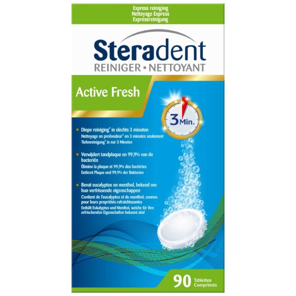 Steradent Active Fresh 90tabs