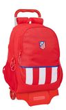 Safta ATLÉTICO DE MADRID Schoolrugzak met trolley, 33 x 15 x 43 cm, rood
