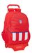 Safta ATLÉTICO DE MADRID Schoolrugzak met trolley, 33 x 15 x 43 cm, rood