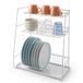 Metaltex 324344 ATOLL afdruiprek, 3 etages, gelamineerde draad, LDPE, wit, 42 x 22 x 50 cm