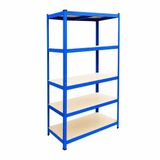 Merkloos Stellingkast - 180 x 100 x 30 cm - 875 kg - blauw