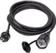 Sygonix Stroom Verlengkabel 16 A Zwart 3.00 m H07RN-F 3G 1,5 mm²