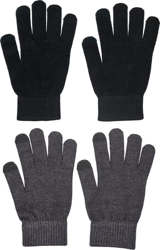 ONLY ONLMAGIC KNIT GLOVE 2-PACK CC - Vrouwen - Grijs