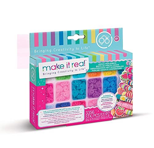 Make it Real 1704 Heishi kralen met opbergkoffer kunst en ambachten set