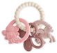 Mushie Bijtring Silicone Fairy Beige, Roze, Paars