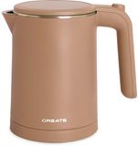 CREATE KETTLE STUDIO PRO Elektrische waterkoker - 600ml - Mokka - Temperatuurregeling - 800W