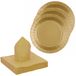 Santex feest/verjaardag servies set - 20x bordjes/25x servetten - goud - karton