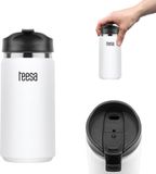 Teesa Serie TSA0006 - Thermosbeker - 350ml - Roestvrijstalen en Kunststof - Twee Kleuren