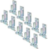 Alberts 844516 plaatduim op plaat | galvanisch verzinkt, gechromateerd | doornmaat Ø16 mm | plaat 115 x 40 mm | Set van 10