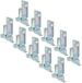 Alberts 844516 plaatduim op plaat | galvanisch verzinkt, gechromateerd | doornmaat Ø16 mm | plaat 115 x 40 mm | Set van 10