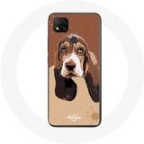 Maniacase Etui voor Xiaomi Redmi 9C Basset Hound hondengezicht