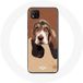 Maniacase Étui pour Xiaomi Redmi 9C Basset Hound visage de chien