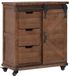 vidaXL Opbergkast 64x33,5x75 cm massief vurenhout bruin