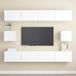 Maison Exclusive - Meuble TV 6 pcs Blanc Bois d'ingénierie