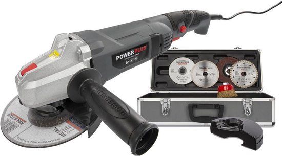 Powerplus POWESET2 Haakse Slijper - 900W - 125mm - Incl. Koffer