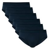 CALIDA Slip MEN BRIEF NATURAL BENEFIT Set van 6 Donkerblauw Katoen met Elastaan Effen