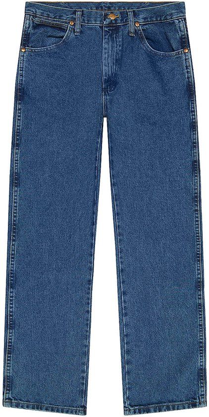 Wrangler 13MWZ Heren Straight Fit Jeans Blauw - Maat W34 X L32