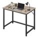 JOYFURNOS Bureau d'ordinateur, pour cabinet de travail et chambre, 80 x 50 x 76 cm, Grège et noir