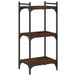 VidaXL Boekenkast 3-laags 40x30x86 cm bewerkt hout bruin eikenkleur