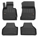 Frogum No.77 Automat / Vloermat - 3D Pasvorm - Geschikt voor BMW X4 F26 2014-2018 - TPE Rubber - 4-delig - Hoge Rand 6cm - Zwart