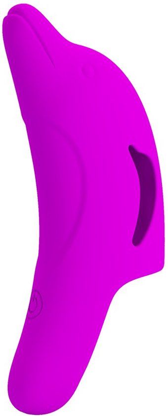 Pretty Love Delphini Vinger Vibrator Roze Siliconen USB Oplaadbaar 10 standen