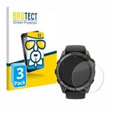 BROTECT Screenprotector 3 Stuks voor Garmin Fenix 8 Pro AMOLED (51 mm) Beschermglas Transparant
