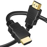 iSOUL 4K HDMI-kabel, high-speed Ultra HD HDMI 2.0-kabel, ondersteunt 3D-formaten met audio-terugkeer Compatibel met Fire TV HDMI 2.0/1.4, Blu-ray/PS4/PS5/Xbox-serie X/Switch HD 1080p PC Zwart 1 meter