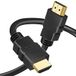 iSOUL 4K HDMI-kabel, high-speed Ultra HD HDMI 2.0-kabel, ondersteunt 3D-formaten met audio-terugkeer Compatibel met Fire TV HDMI 2.0/1.4, Blu-ray/PS4/PS5/Xbox-serie X/Switch HD 1080p PC Zwart 1 meter