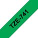 Brother TZE-741 - 18mm - Noir sur Vert - Original