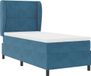 vidaXL Boxspringbed met hoofdeinde, donkerblauw, 200 x 90 cm, fluweel